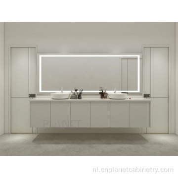 Euro -stijl high -end zwart witte badkamer ijdelheid